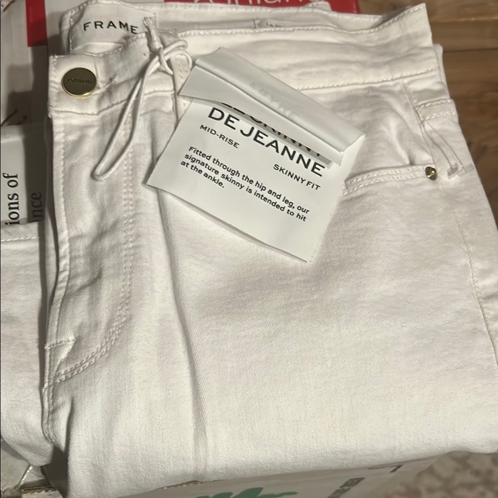 Frame Denim White Skinny Jeans for Women